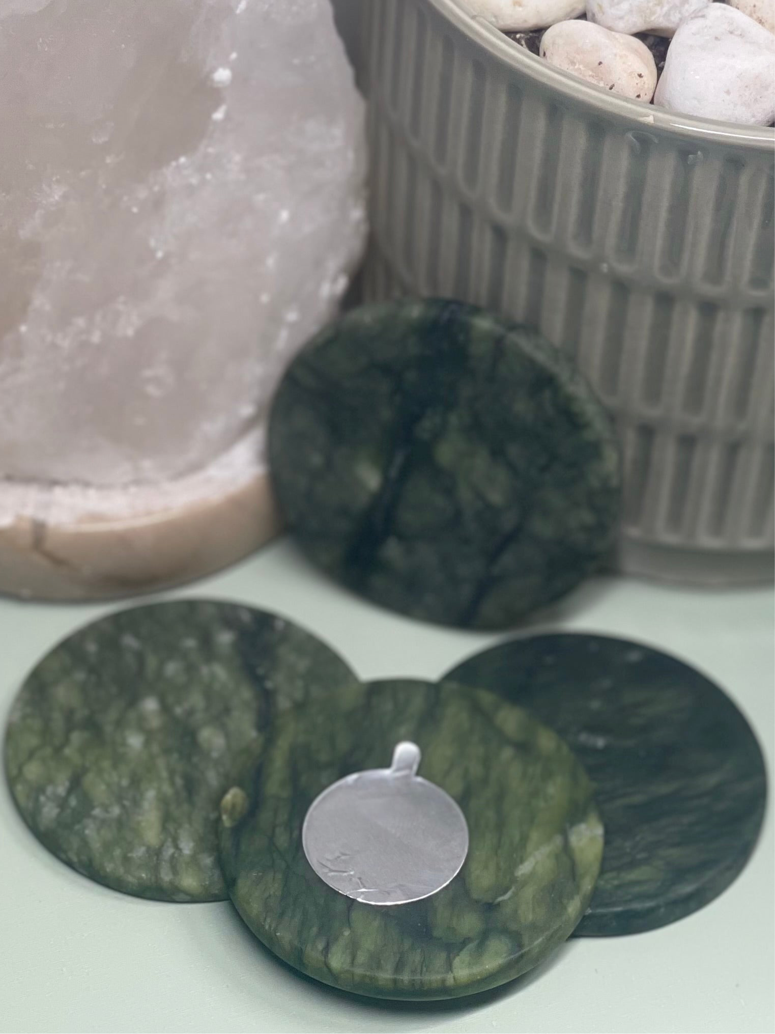Jade Stone Glue Holder