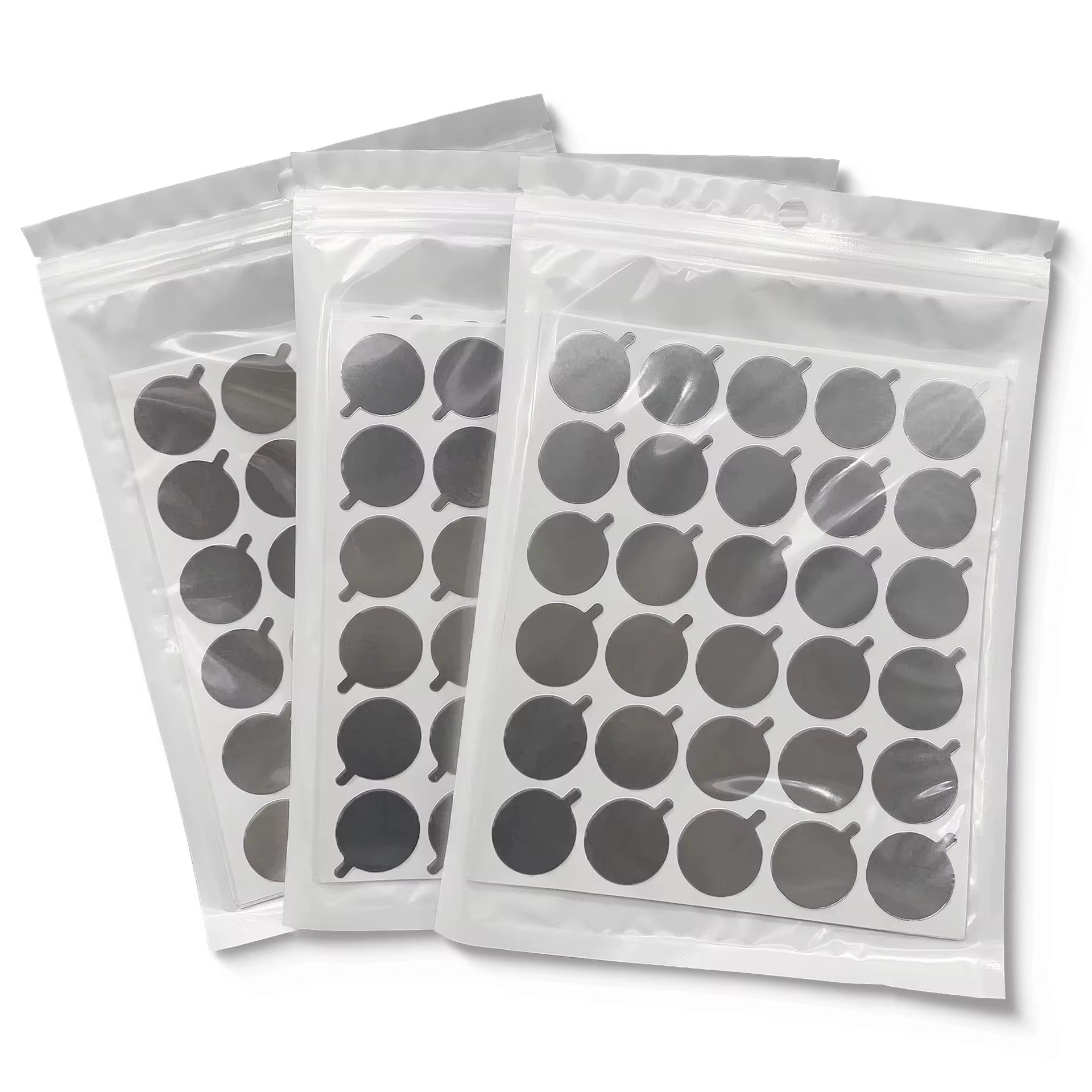 Aluminium Glue plate sticker.
