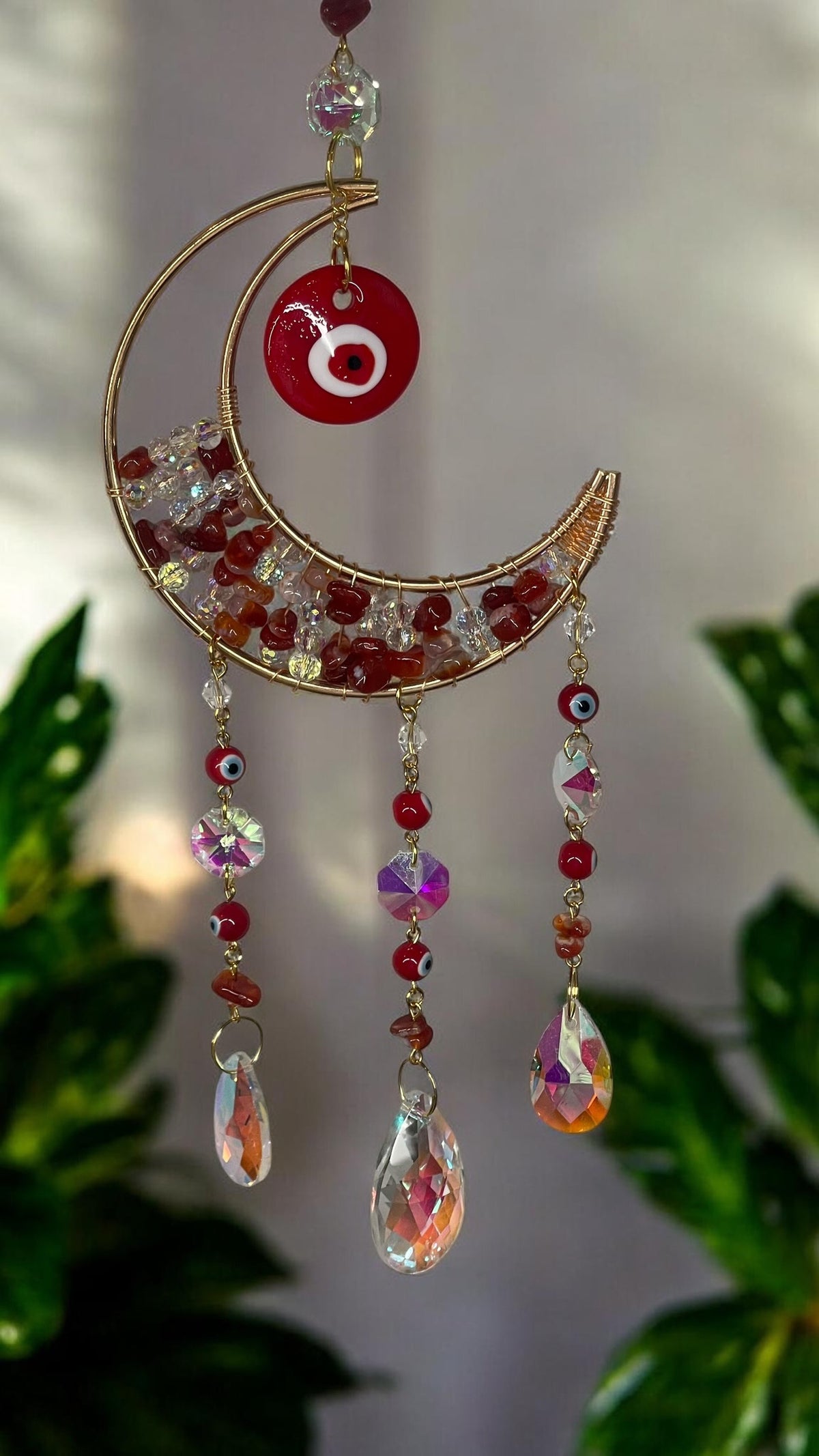 Carnelian Evil Eye — Sun Catcher