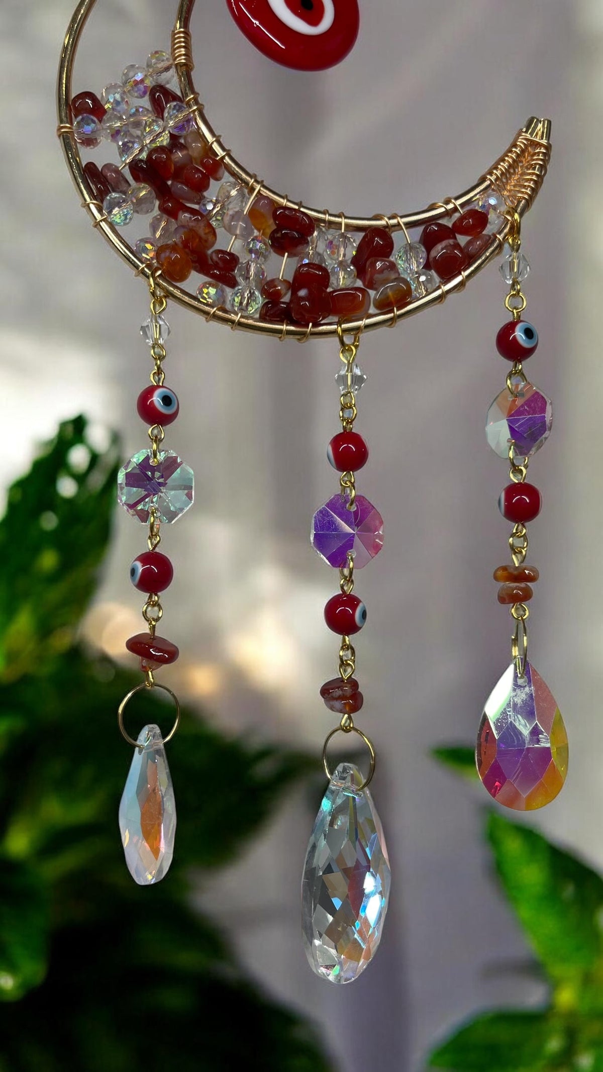 Carnelian Evil Eye — Sun Catcher