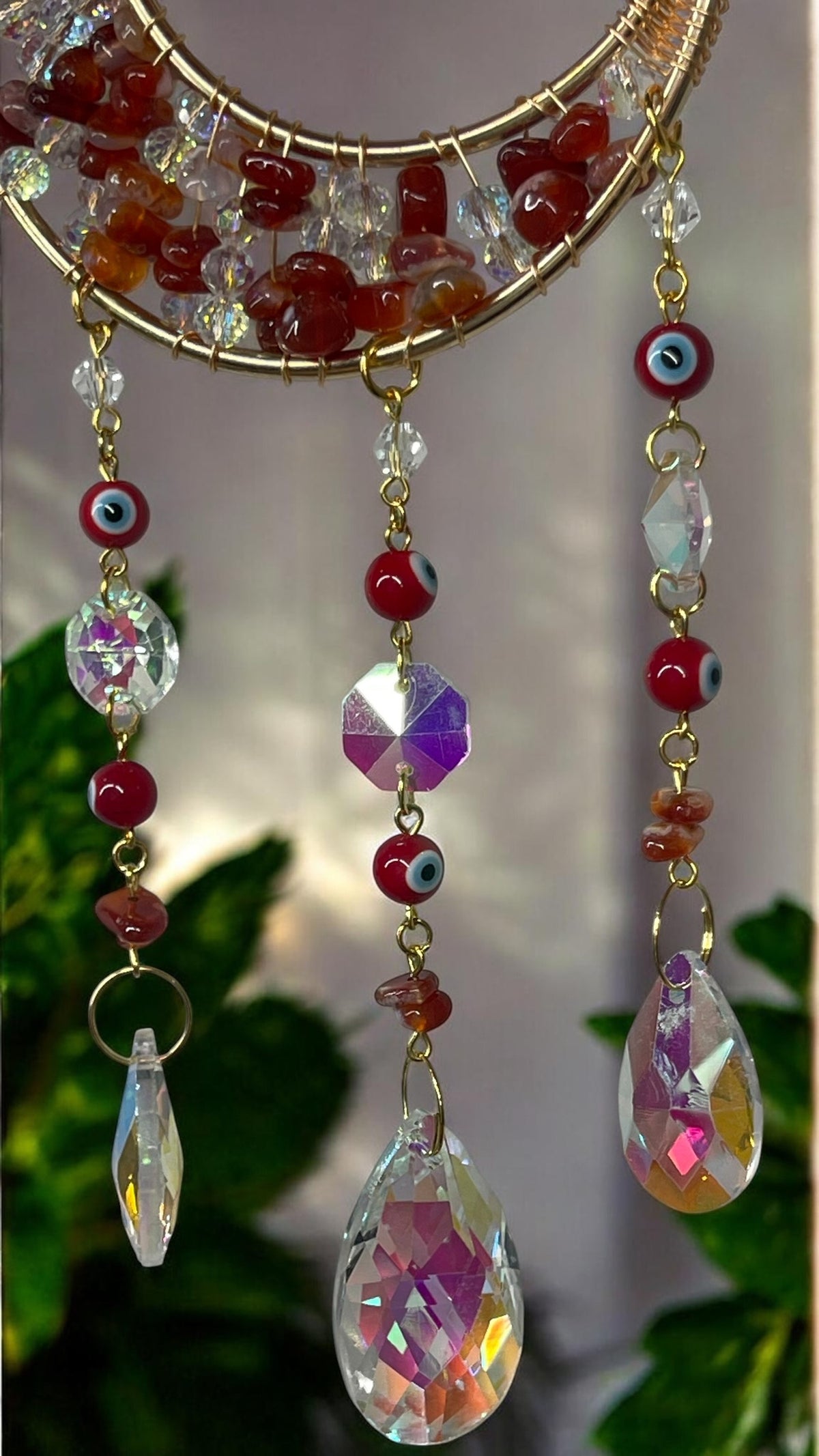 Carnelian Evil Eye — Sun Catcher